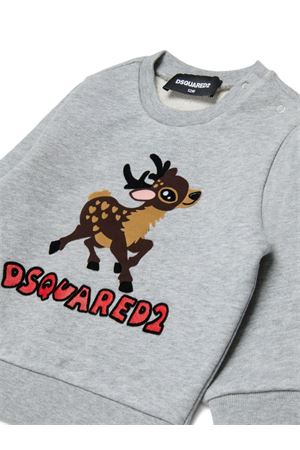 grey cotton sweatshirt DSQUARED KIDS | DQ3094D0A2GDQ911